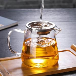 日本茶壶家用过滤泡茶壶加厚玻璃耐高温花茶壶红茶泡茶器功夫茶具