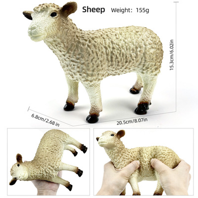 新款大号仿真野生动物模型山羊