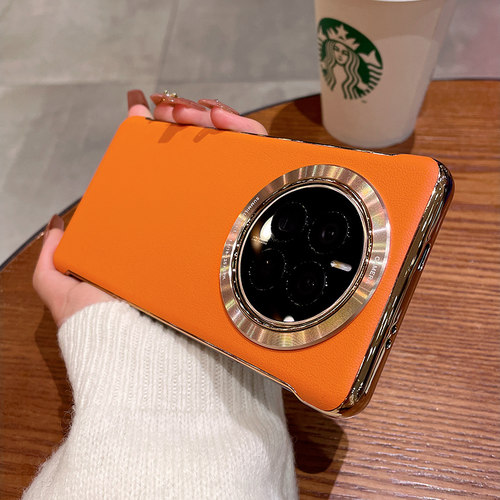 适用华为耐脏素皮无边框手机壳