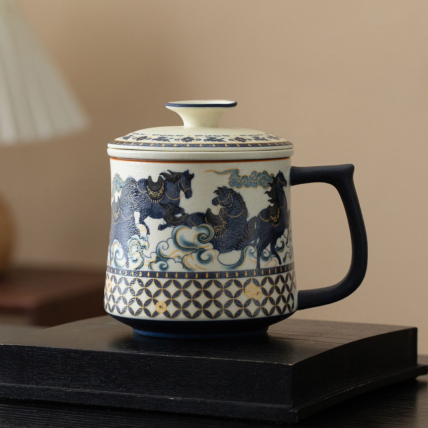 马年新年礼品泡茶杯送长辈客户