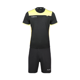 蜂锐FUNRYO足球运动裁判服比赛短袖套装透气排汗专业比赛裁判装备