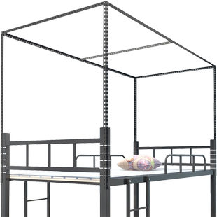 通用宿舍床帘支架加粗蚊帐学生寝室杆伸缩单人床上铺下铺床幔架子