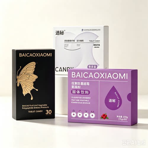 逍秘多肽膳食纤维片逍秘 低聚肽蔓越莓果蔬粉微商正品