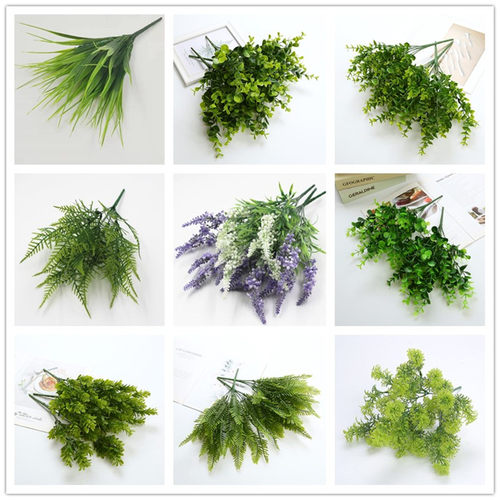 尤加利仿真植物塑料花装饰叶子