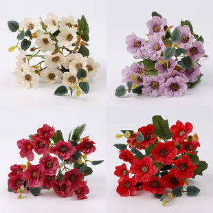 仿真波斯菊小邹菊花束假花绢花家居摆放花艺客厅餐桌插花摆菊花艺