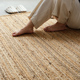 黄麻地毯手工编织地毯剑麻亚麻客厅卧室地毯加厚天然自然定制