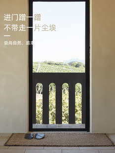 编织现代简约ins地垫 剑麻地毯入户地垫厨房地垫地毯加厚中式