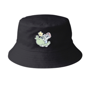 超级玛丽欧美游戏超级马里奥卡通涂鸦渔夫帽男女儿童学生款盆帽子