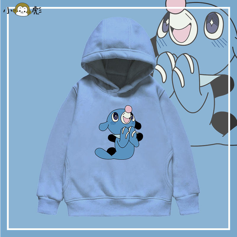 神奇宝贝宝可梦第七世代御三家球球海狮连帽卫衣男女儿童学生外套