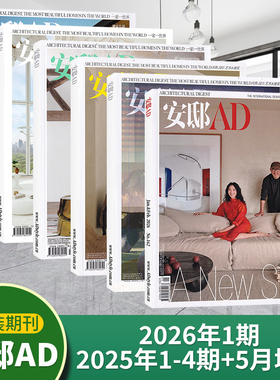 AD安邸杂志2026年1期+2025年4/3/2/1期+2024年+2026年征订（多期可选）时尚家居家装设计期刊