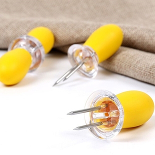 水果叉儿童安全玉米钢叉不锈钢玉米针吃玉米不粘手水果签烧烤叉子