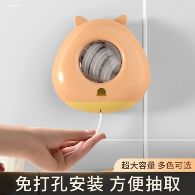 苹果保鲜膜收纳盒多功能免打孔壁挂厨房一次性抽取式不卡壳存放盒