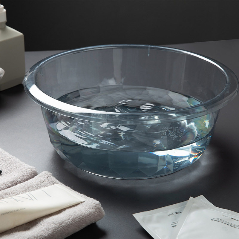 塑料水桶脸盆水勺件套透明加厚加大家用储水桶洗衣盆手提洗衣桶