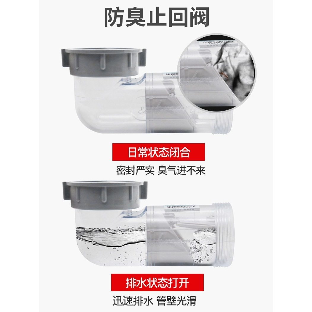 4txn精品厨房洗菜盆下水管配件防臭阀洗碗池下水道双水槽排水管套