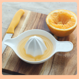 手动榨汁机家用橙子榨汁杯陶瓷果汁挤压汁器柠檬压榨橙汁榨汁器