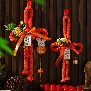 元宵节入户门中国结挂件客厅大门高档平安喜乐万字结福字葫芦挂饰