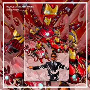 钢铁侠适用ipad10动漫保护套10.2外壳air5三折10.5英寸2021个性 9.7苹果mini6平板8迷你4pro11带笔槽 2022款