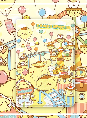 适用于ipad10.2三丽欧布丁狗2021卡通保护套air6壳子10.5英寸2024/2020款9.7平板8苹果mini5迷你4pro11三折款