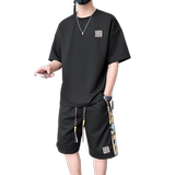 夏季M-8XL大码胖男生宽松休闲运动短袖套装TZ02-P50控69，男装休闲套装，星座209
