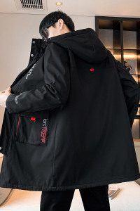 冬款中长款M-8XL胖子休闲加绒加厚男宽松夹克男 JK8226加绒-P100图片