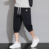 M-8XL大码胖男生时尚宽松速干七分裤休闲运动男K5118-P35控59，男装牛仔裤，星座209