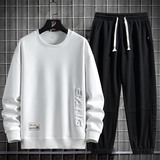 春款2XL-8XL加肥加大胖子休闲卫衣套装男TZ36311-P95-大码，男装休闲套装，星座209