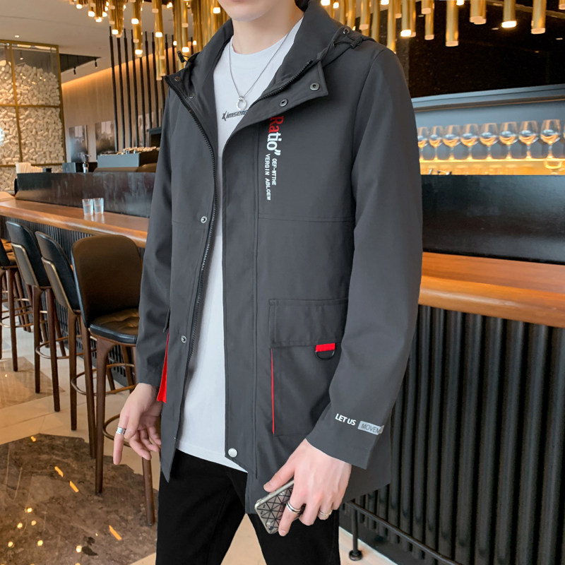 秋冬款大码M-8XL胖子休闲中长款连帽大码男宽松夹克男JK8226-P90,男装夹克,星座209