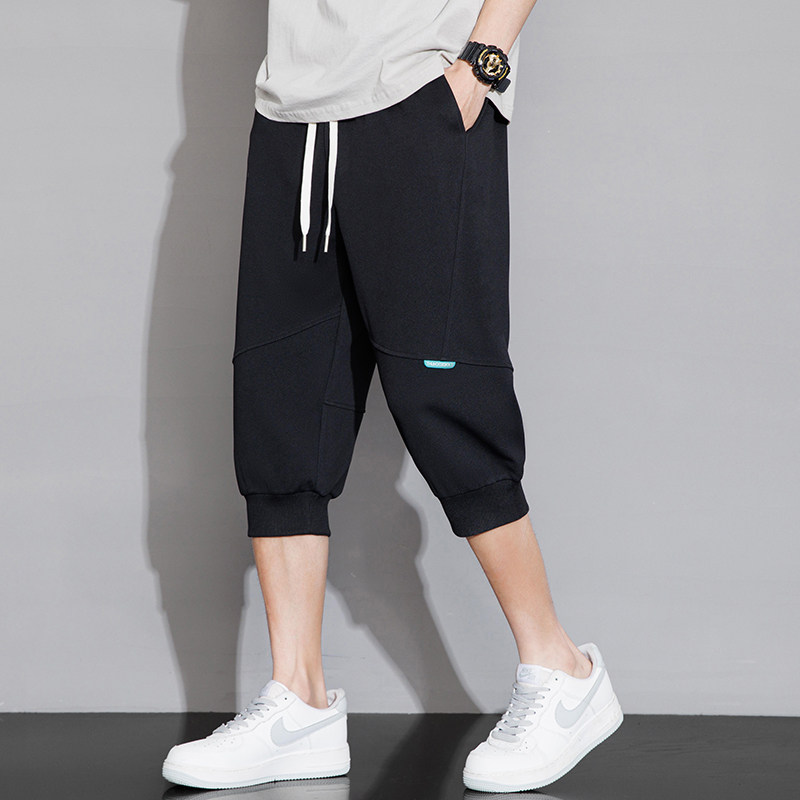 M-8XL大码胖男生时尚宽松速干七分裤休闲运动男K5120-P35控59,男装牛仔裤,星座209