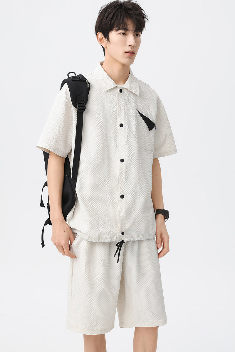 胖男生M-8XL大码男士短袖套装休闲运动两件套TZ35055-P57控88,男装T恤,星座209