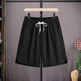 M-8XL大码胖男生白条宽松五分裤休闲运动短裤男K5077-P32控69，男装牛仔裤，星座209