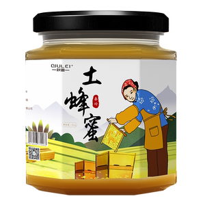 秋雷正品野生秦岭特产超市团购土蜂蜜结晶孕妇500g分装瓶农家自产