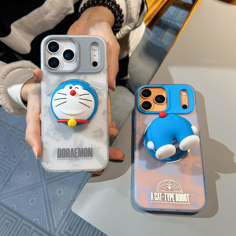 蜡笔小新适用苹果17promax手机壳云朵哆啦a梦iPhone16pro全包磁吸防摔17可爱卡通个性创意