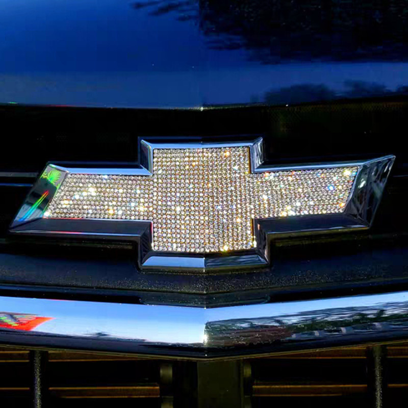 适用于雪佛兰车标镶钻科鲁兹迈锐宝xl科沃兹创酷改装饰车贴钻石