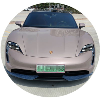 保时捷Taycan水钻车标轮毂水晶钻