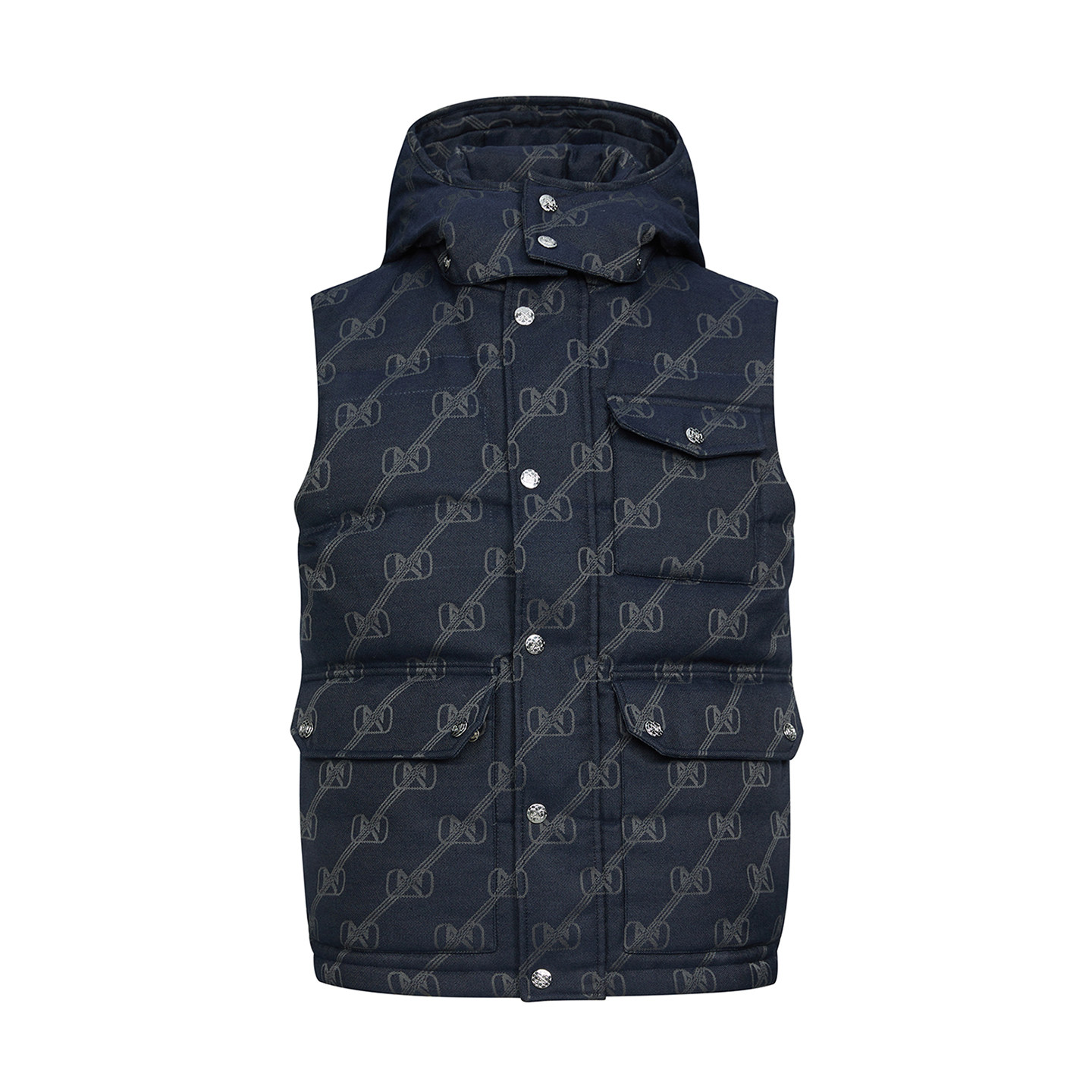 PP轻奢潮牌男装pleikpholppe冬季新款时尚高级满印男士羽绒马甲,男装,羽绒马甲,淘宝优惠券,粉丝福利购,淘宝优惠卷