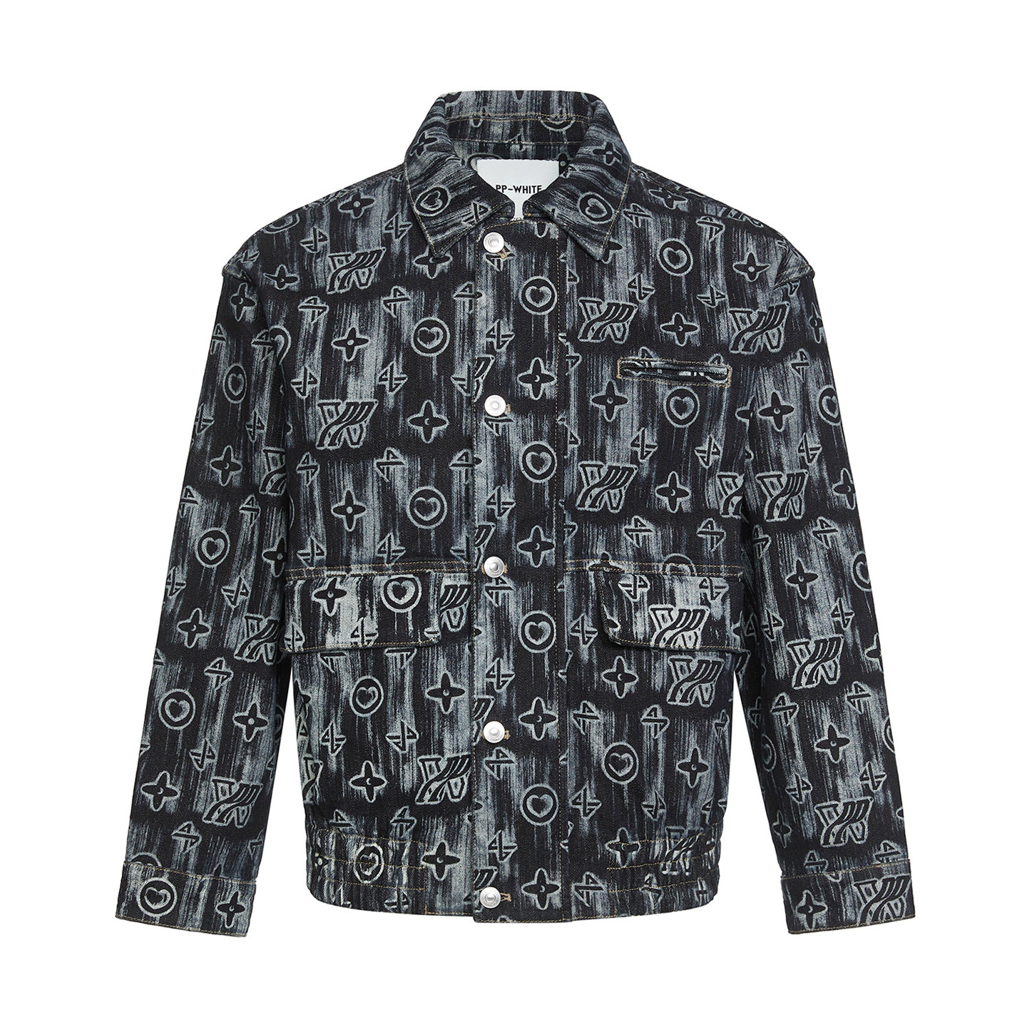 PP轻奢潮牌pleikpholppe2025春季新款时尚高级潮流牛仔外套男,男装,牛仔外套,淘宝优惠券,粉丝福利购,淘宝优惠卷