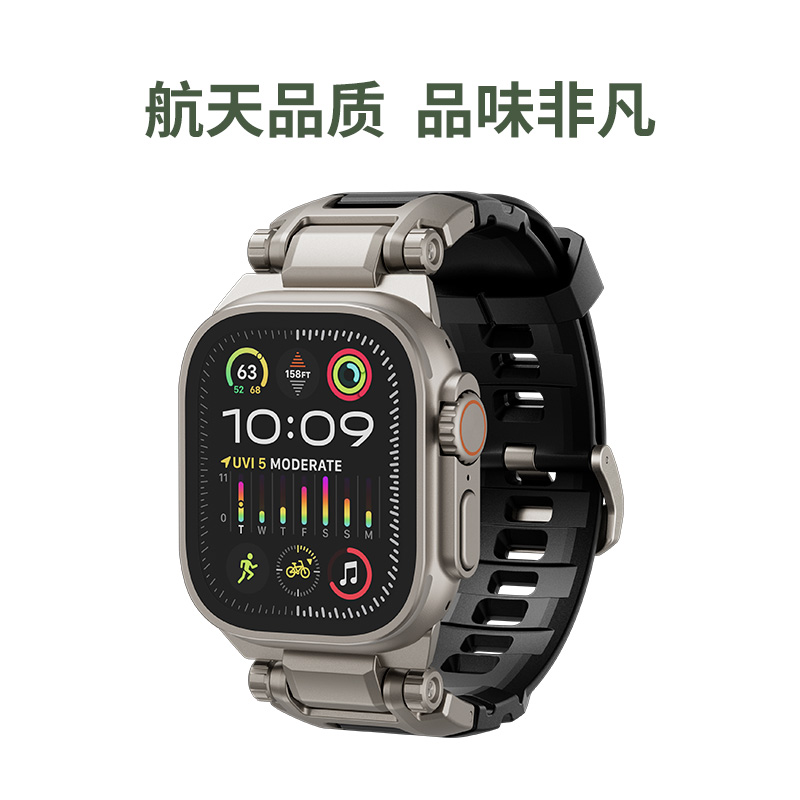 适用苹果watchultra2运动表带