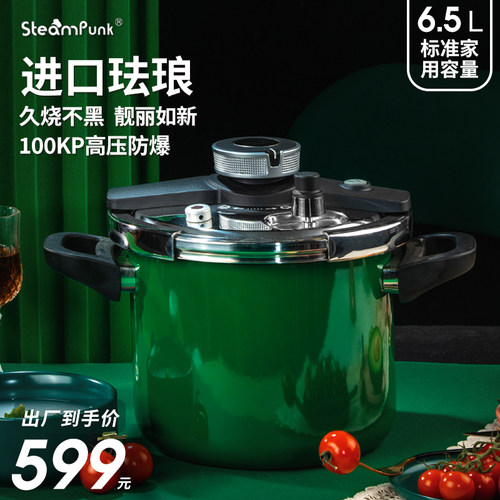 思丁姆旗舰店德国进口珐琅高压锅