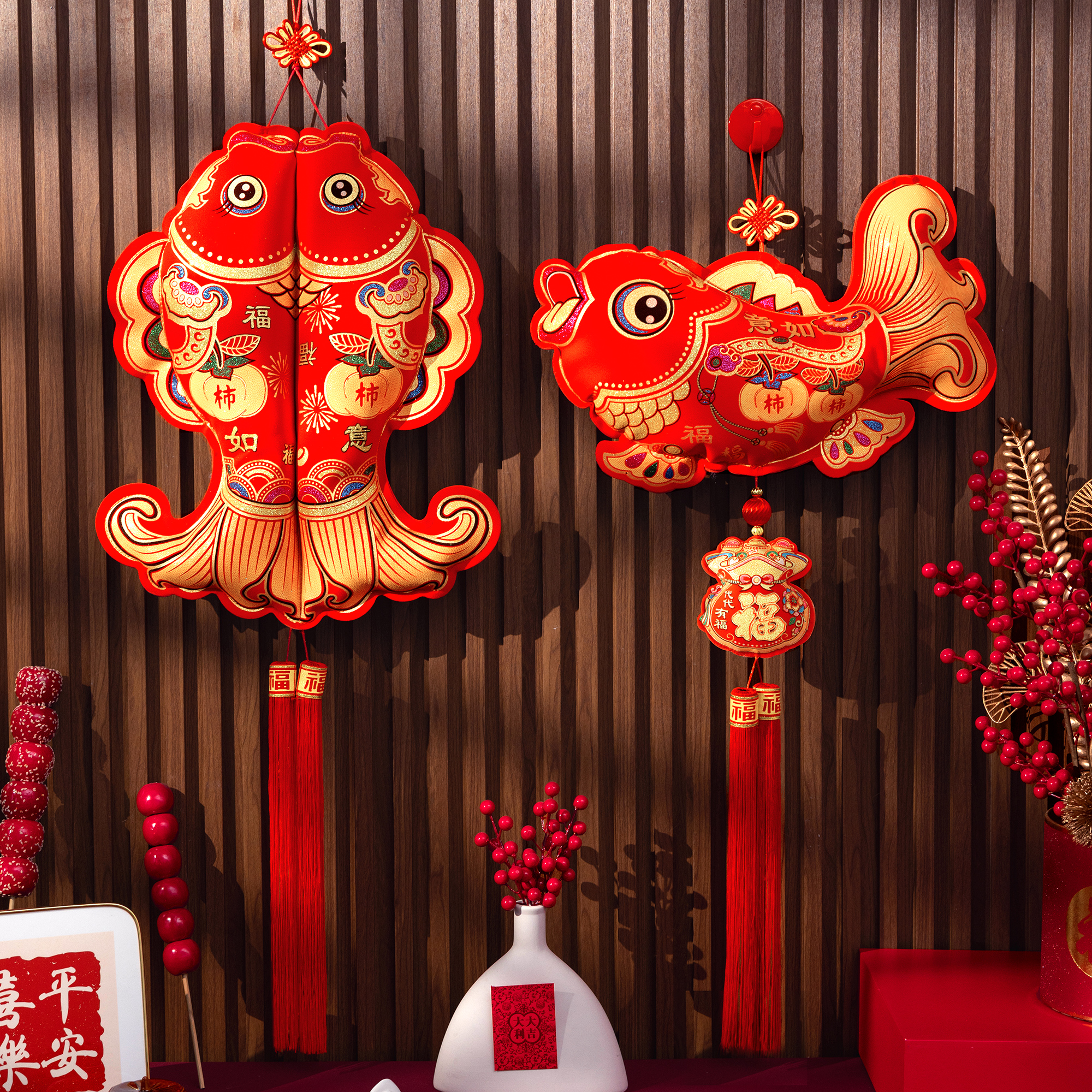 新年鱼挂件年年有余装饰