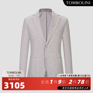 棉感轻量休闲西装 TOMBOLINI 男士 新款 外套肌理感 东博利尼2025秋季