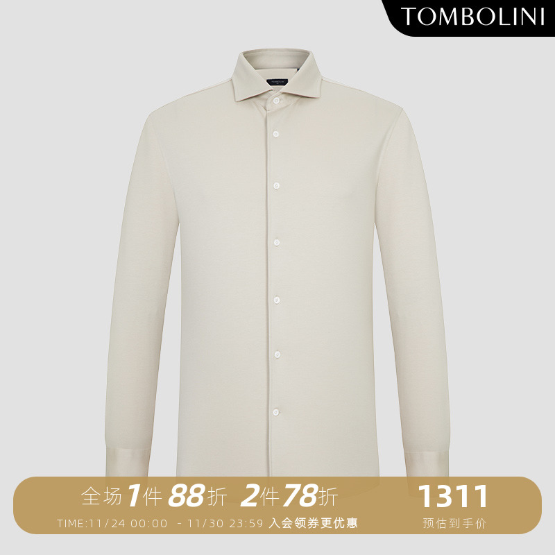TOMBOLINI纯色长袖衬衫