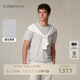 T恤老钱风上衣 简约提花圆领针织短袖 TOMBOLINI 东博利尼春夏男士