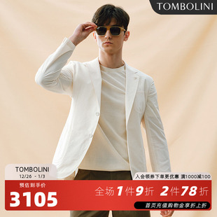 纯棉轻量西装 休闲单西男士 TOMBOLINI东博利尼秋季 外套 零克重