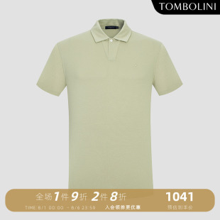 新品 薄荷曼波商务休闲短袖 TOMBOLINI夏季 polo男 T恤针织衫 潮时尚