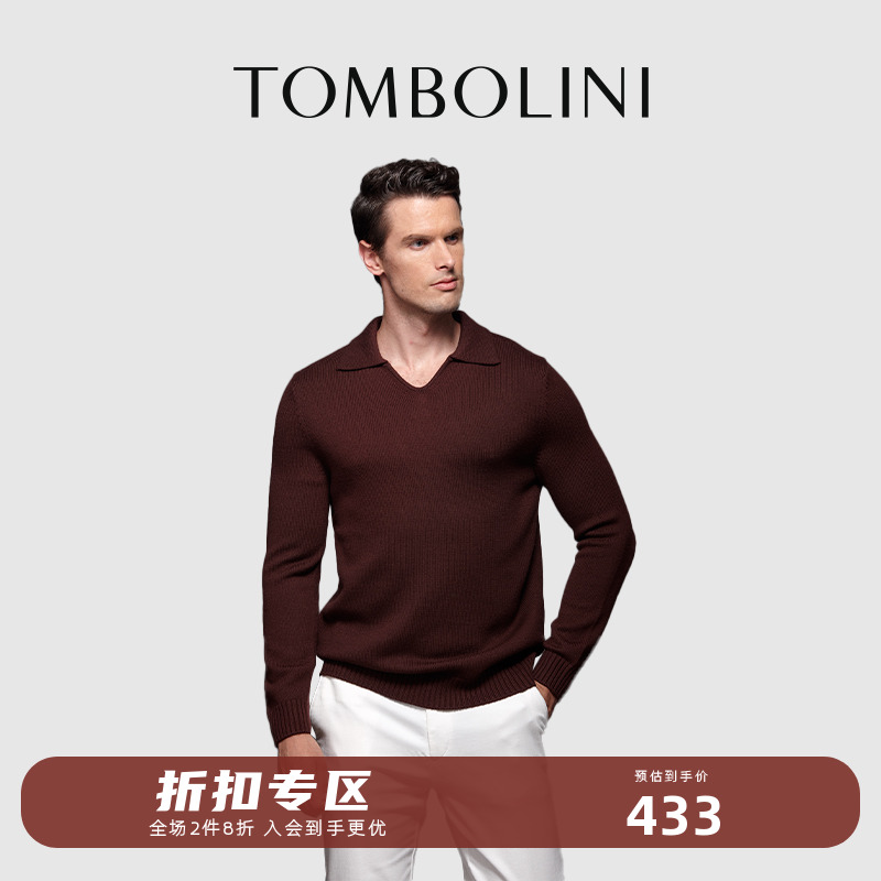 秋冬男士翻领打底外套羊毛衫