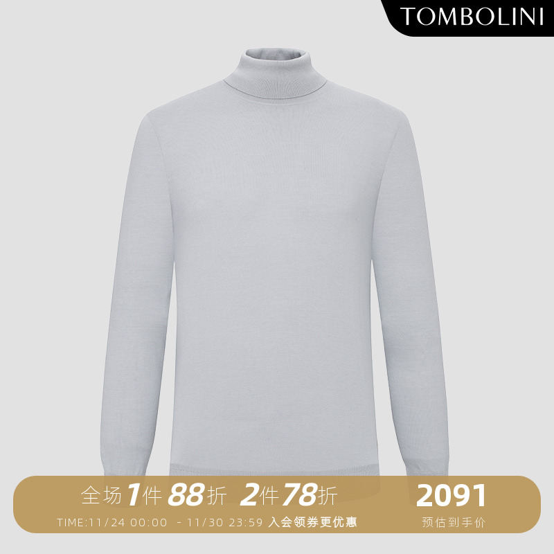 TOMBOLINI100%羊毛高领羊毛衫
