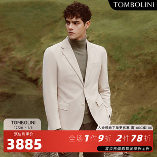 灯芯绒复古老钱米白休闲西装 TOMBOLINI 新款 秋季 外套 东博利尼男士