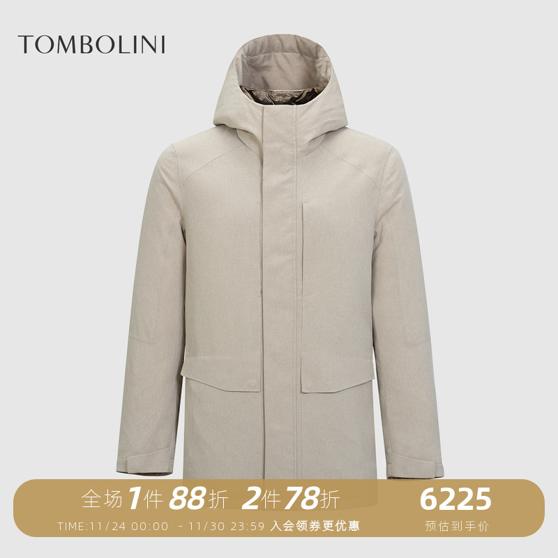 东博利尼冬季仿羊毛派克鹅绒服