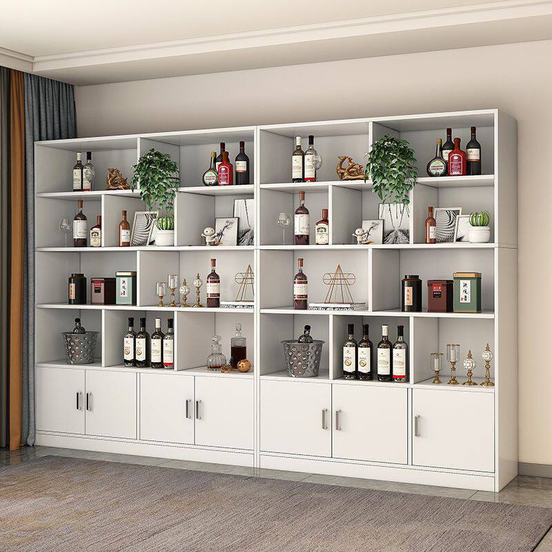酒柜家用客厅玄关柜隔断柜北欧风展示柜门厅红酒架落地展示储物柜