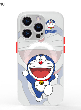 智卡奴 magsafe磁吸iphone14pro手机壳卡通苹果15套新款13mini可爱12promax白色磨砂11超薄xr适用叮当猫男女8